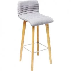 Kare Design Chaises Et Tabourets De Bar Tabouret De Bar Scandinave Gris Et Chêne -Bancs Soldes tabouret de bar scandinave gris et chene 3