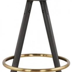 Kokoon Design Chaises Et Tabourets De Bar Tabouret De Bar Scandinave Rembourrée Velours Gris -Bancs Soldes tabouret de bar scandinave rembourree velours gris 2