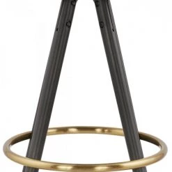 Kokoon Design Chaises Et Tabourets De Bar Tabouret De Bar Scandinave Rembourrée Velours Gris -Bancs Soldes tabouret de bar scandinave rembourree velours gris 4