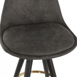 Kokoon Design Chaises Et Tabourets De Bar Tabouret De Bar Scandinave Rembourrée Velours Gris -Bancs Soldes tabouret de bar scandinave rembourree velours gris 5