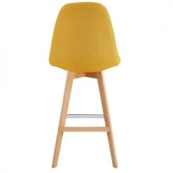 Moloo Chaises Et Tabourets De Bar Tabouret De Bar Scandinave Tissu Curry Pied Hêtre (x4) -Bancs Soldes tabouret de bar scandinave tissu curry pied hetre x4 2