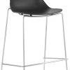 Kokoon Design Chaises Et Tabourets De Bar Tabouret De Bar Struture Chromé Assise Noir H75cm -Bancs Soldes tabouret de bar struture chrome assise noir h75cm
