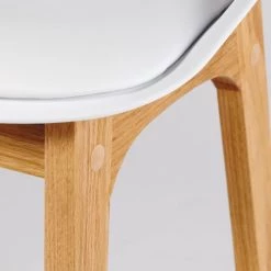 Maisons Du Monde Chaises Et Tabourets De Bar Tabouret De Bar Style Scandinave Blanc Et Chêne Massif H73 -Bancs Soldes tabouret de bar style scandinave blanc et chene massif h73 1000 9 1 177982 8