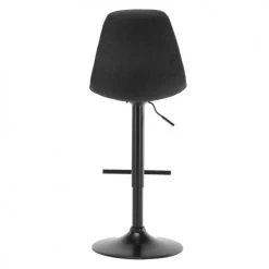 Moloo Chaises Et Tabourets De Bar Tabouret De Bar Tissu Gris Anthracite Pied Métal Noir (x2) -Bancs Soldes tabouret de bar tissu gris anthracite pied metal noir x2 2