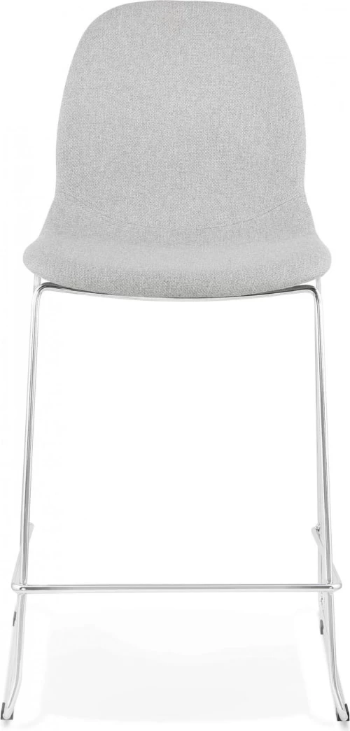 Kokoon Design Chaises Et Tabourets De Bar Tabouret De Bar Tissu Gris Clair Et Métal H101cm 4 Kokoon Design Chaises Et Tabourets De Bar Tabouret De Bar Tissu Gris Clair Et Métal H101cm – Image 2