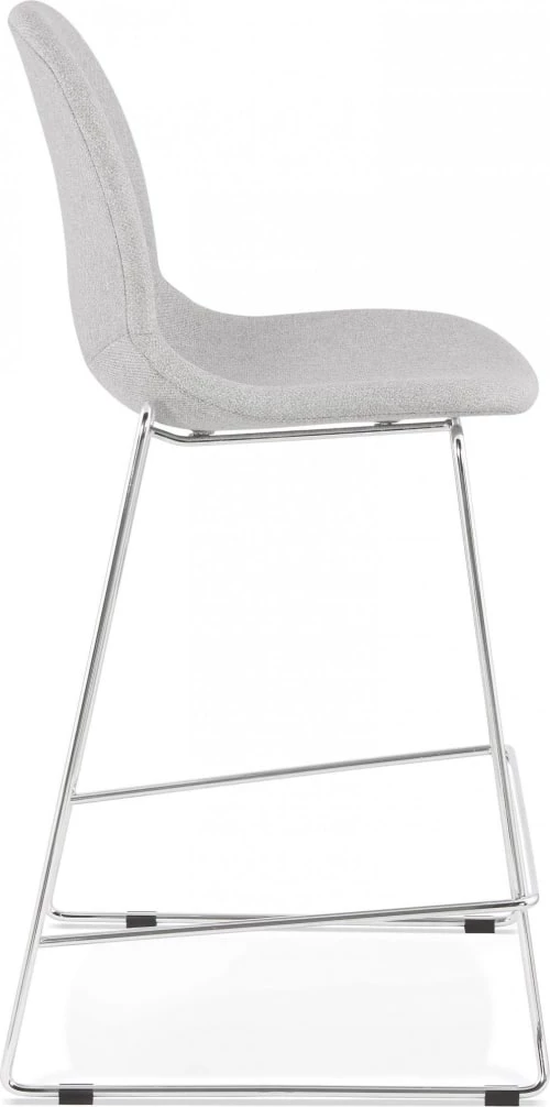 Kokoon Design Chaises Et Tabourets De Bar Tabouret De Bar Tissu Gris Clair Et Métal H101cm 5 Kokoon Design Chaises Et Tabourets De Bar Tabouret De Bar Tissu Gris Clair Et Métal H101cm – Image 3
