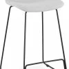 Kokoon Design Chaises Et Tabourets De Bar Tabouret De Bar Tissu Gris Clair Et Métal Noir H85cm -Bancs Soldes tabouret de bar tissu gris clair et metal noir h85cm