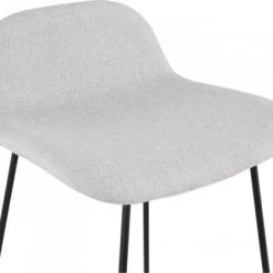 Kokoon Design Chaises Et Tabourets De Bar Tabouret De Bar Tissu Gris Clair Et Métal Noir H85cm -Bancs Soldes tabouret de bar tissu gris clair et metal noir h85cm 5
