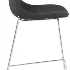 Kokoon Design Chaises Et Tabourets De Bar Tabouret De Bar Tissu Gris Et Métal H101cm -Bancs Soldes tabouret de bar tissu gris et metal h101cm 2