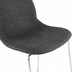 Kokoon Design Chaises Et Tabourets De Bar Tabouret De Bar Tissu Gris Et Métal H101cm -Bancs Soldes tabouret de bar tissu gris et metal h101cm 5