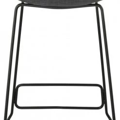 Kokoon Design Chaises Et Tabourets De Bar Tabouret De Bar Tissu Gris Et Métal Noir H85cm -Bancs Soldes tabouret de bar tissu gris et metal noir h85cm 4