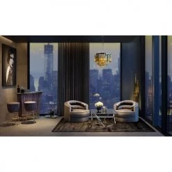 Kare Design Chaises Et Tabourets De Bar Tabouret De Bar Velours Gris Et Acier Chromé -Bancs Soldes tabouret de bar velours gris et acier chrome 4