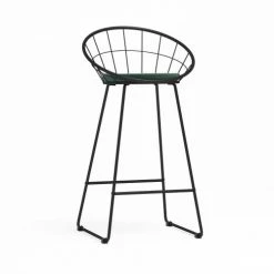 Potiron Paris Chaises Et Tabourets De Bar Tabouret De Bar Velours Vert Sapin