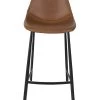 Dutchbone Chaises Et Tabourets De Bar Tabouret De Comptoir En Cuir Marron -Bancs Soldes tabouret de comptoir en cuir marron