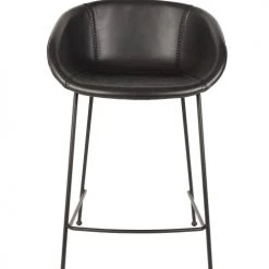 Zuiver Chaises Et Tabourets De Bar Tabouret De Comptoir En Cuir Noir