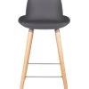 Zuiver Chaises Et Tabourets De Bar Tabouret De Comptoir En Polypropylène Gris Foncé -Bancs Soldes tabouret de comptoir en polypropylene gris fonce