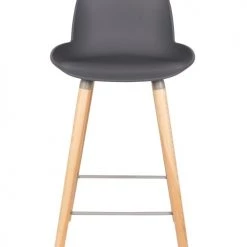 Zuiver Chaises Et Tabourets De Bar Tabouret De Comptoir En Polypropylène Gris Foncé