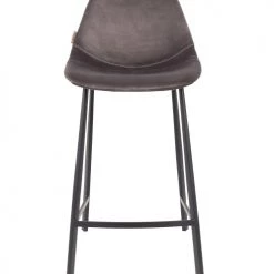 Dutchbone Chaises Et Tabourets De Bar Tabouret De Comptoir En Velours Gris