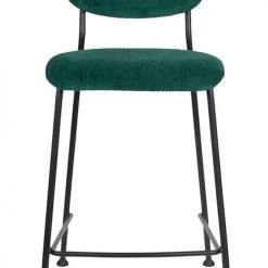 Zuiver Chaises Et Tabourets De Bar Tabouret De Comptoir Rétro En Velours Vert