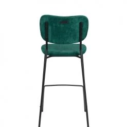 Zuiver Chaises Et Tabourets De Bar Tabouret De Comptoir Rétro En Velours Vert -Bancs Soldes tabouret de comptoir retro en velours vert 5