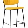 Mathi Design Chaises Et Tabourets De Bar Tabouret De Comptoir Tissu Jaune -Bancs Soldes tabouret de comptoir tissu jaune 1