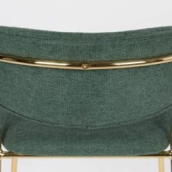 Mathi Design Chaises Et Tabourets De Bar Tabouret De Comptoir Tissu Vert -Bancs Soldes tabouret de comptoir tissu vert 3