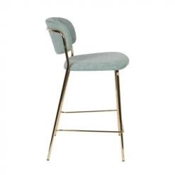 Mathi Design Chaises Et Tabourets De Bar Tabouret De Comptoir Tissu Vert Clair -Bancs Soldes tabouret de comptoir tissu vert clair 2
