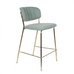 Mathi Design Chaises Et Tabourets De Bar Tabouret De Comptoir Tissu Vert Clair