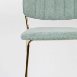 Mathi Design Chaises Et Tabourets De Bar Tabouret De Comptoir Tissu Vert Clair -Bancs Soldes tabouret de comptoir tissu vert clair 3