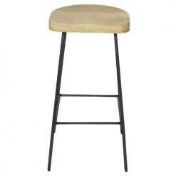 Maisons Du Monde Chaises Et Tabourets De Bar Tabouret En Manguier Massif Et Métal Noir H75 -Bancs Soldes tabouret en manguier massif et metal noir h75 1000 8 38 186957 2
