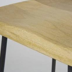 Maisons Du Monde Chaises Et Tabourets De Bar Tabouret En Manguier Massif Et Métal Noir H75 -Bancs Soldes tabouret en manguier massif et metal noir h75 1000 8 38 186957 4