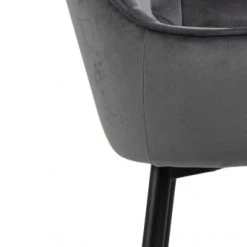 Hellin Chaises Et Tabourets De Bar Tabouret Haut Avec Accoudoirs En Velours Et Métal (lot De 2) -Bancs Soldes tabouret haut avec accoudoirs en velours et metal lot de 2 15