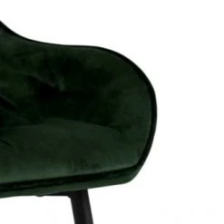 Hellin Chaises Et Tabourets De Bar Tabouret Haut Avec Accoudoirs En Velours Et Métal (lot De 2) -Bancs Soldes tabouret haut avec accoudoirs en velours et metal lot de 2 5