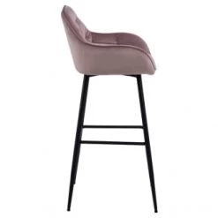 Hellin Chaises Et Tabourets De Bar Tabouret Haut Avec Accoudoirs En Velours Et Métal (lot De 2) -Bancs Soldes tabouret haut avec accoudoirs en velours et metal lot de 2 8