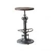PIB Chaises Et Tabourets De Bar Tabouret Haut En Bois Marron -Bancs Soldes tabouret haut en bois marron