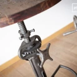 PIB Chaises Et Tabourets De Bar Tabouret Haut En Bois Marron -Bancs Soldes tabouret haut en bois marron 3