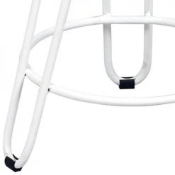 Altobuy Chaises Et Tabourets De Bar Tabouret Métal Blanc Et Bois Massif -Bancs Soldes tabouret metal blanc et bois massif 2