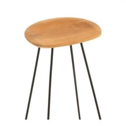 Meubles & Design Chaises Et Tabourets De Bar Tabouret Minimaliste Assise Bois De Teck -Bancs Soldes tabouret minimaliste assise bois de teck 5