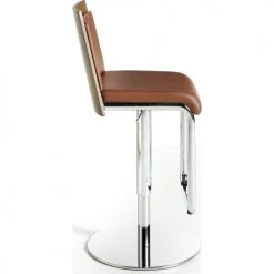 ReCollection Chaises Et Tabourets De Bar Tabouret Simili-cuir Marron 48x40x84cm -Bancs Soldes tabouret simili cuir marron 48x40x84cm 2