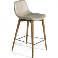 ReCollection Chaises Et Tabourets De Bar Tabouret Simili-cuir Marron 52x45x93cm