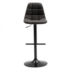 Moloo Chaises Et Tabourets De Bar Tabouret Vintage Microfibre Marron Foncé Pied Métal Noir (x2) -Bancs Soldes tabouret vintage microfibre marron fonce pied metal noir x2 4