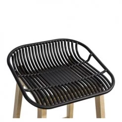 Mob In Chaises Et Tabourets De Bar Tabourets De Bar En Chêne Et Assise Noire 65 Cm - Lot De 4 -Bancs Soldes tabourets de bar en chene et assise noire 65 cm lot de 4 11