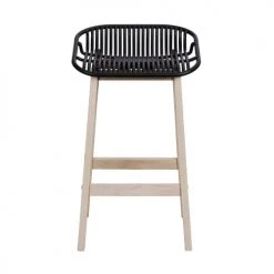 Mob In Chaises Et Tabourets De Bar Tabourets De Bar En Chêne Et Assise Noire 65 Cm - Lot De 4 -Bancs Soldes tabourets de bar en chene et assise noire 65 cm lot de 4 8